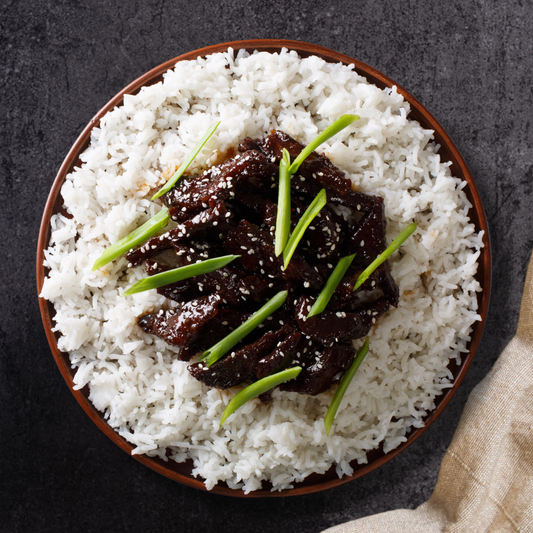 Mongolian Beef with White Rice